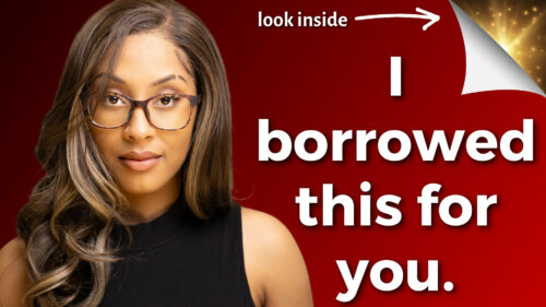 A Woman In Glasses Borrowed This For You.