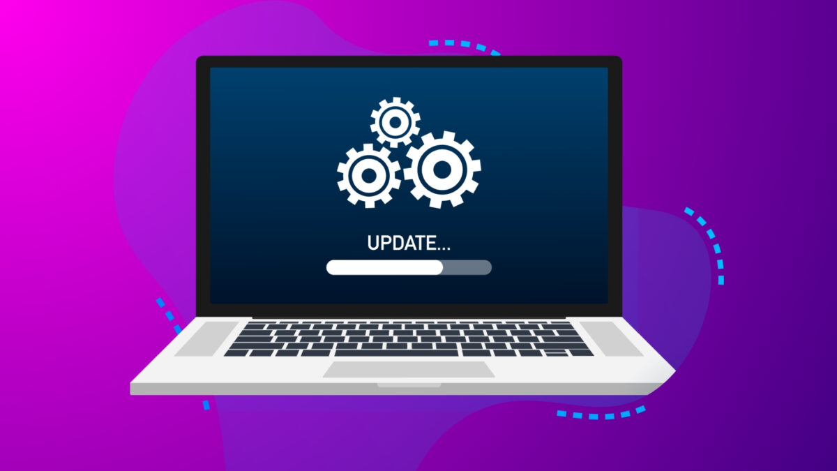 A Laptop Screen Displaying An Upgrade Option For Organizing Digital Photos.