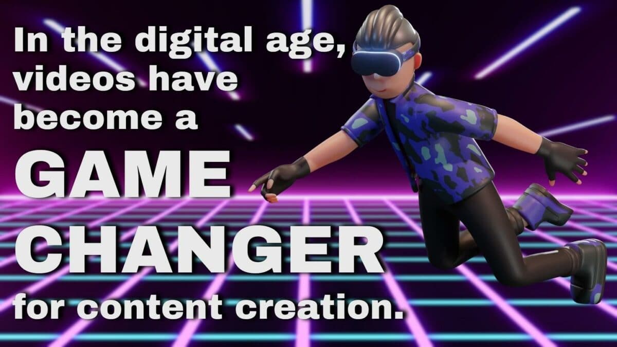 Futuristic Graphic Stating Is A Game Changer For Content Creation