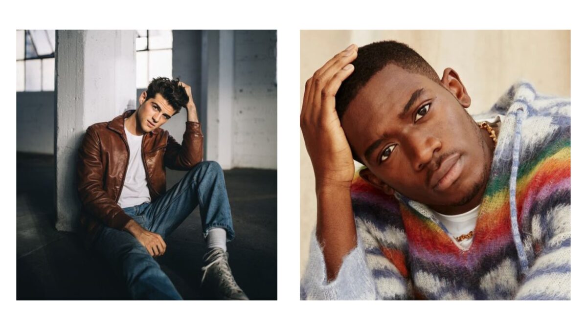         Description: Two Male Models Showcasing Different Outfits - One In A Jacket And The Other In A Sweater.