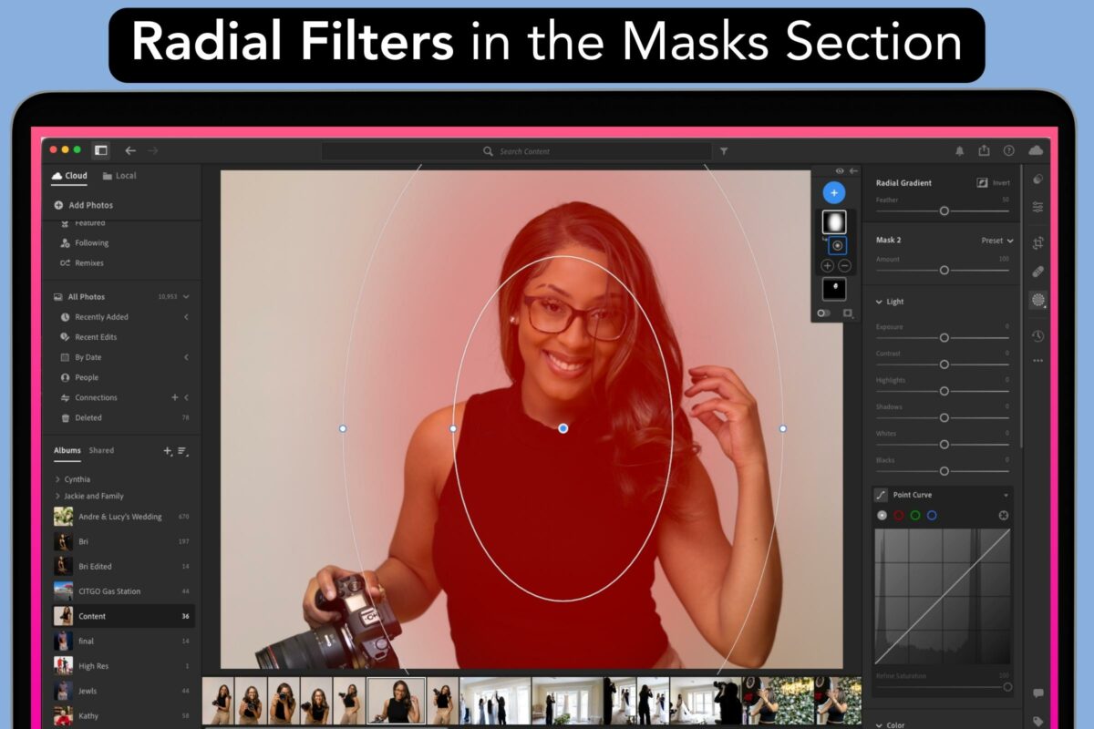 Radial Filters, One Of The Lightroom Tools, Can Be Found In The Mask Section.