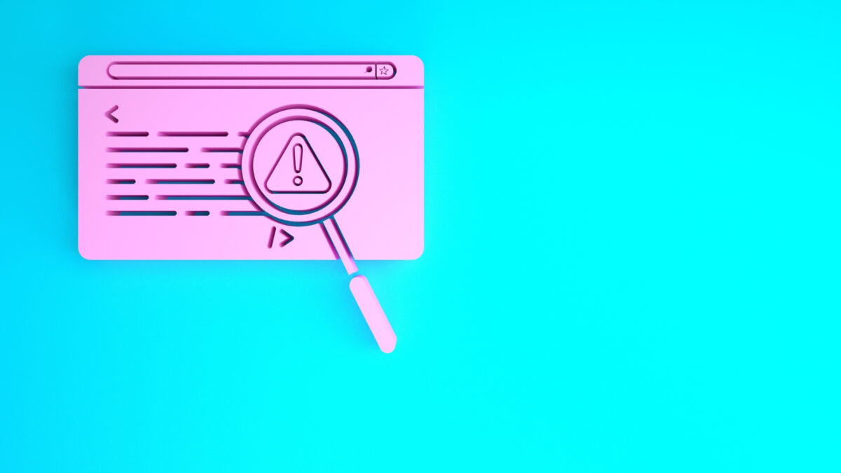 A Pink Magnifying Glass On A Blue Background Is Essential For Efficiently Storing And Organizing Your Favorite Photos.